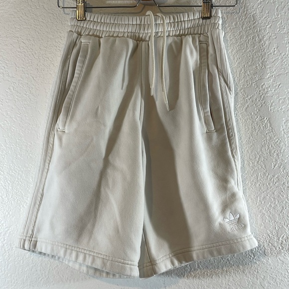 ADIDAS 3 STRIPE SHORTS Zipper Pockets Size XS Unisex - Picture 3 of 16